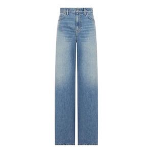 Gucci Women Cotton Denim Trousers